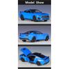 Welly 1/25 2024 Ford Mustang GT Alloy Sports Car Modelo Diecast Metal Racing Car Veículos Modelo Alta Simulação Crianças Brinquedo Presente
