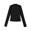 Hot Girl Square Neck Off-Shoulder Slimming Long Sleeve Top for Women