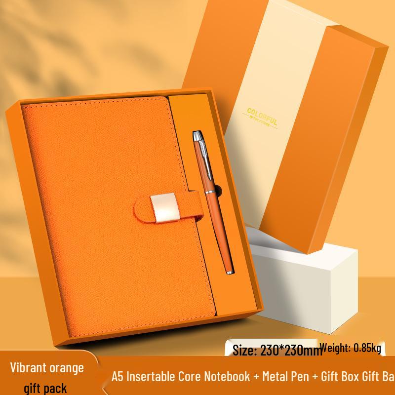 Customized Logo Laptop Gift Set: Thickened Notebook with Clasp, Perfect for Business Office Culture Gifts