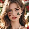 Cute Christmas Tattoo Stickers Cartoon Santa Claus, Snowman Christmas Tree Tattoo Stickers