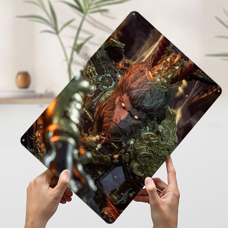 

Monkey King Digital Art Tin Plaque Poster Customized Wall Art Retro Vintage Metal Signs for Man Cave Apartment Decoration Room 7.9x11.8In(20x30cm)