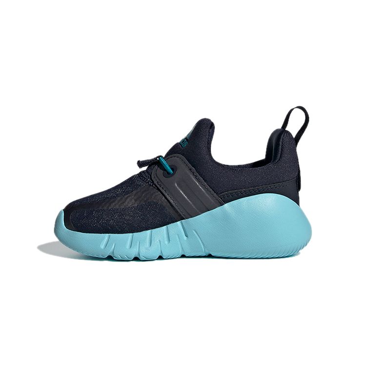 Adidas Rapida Breathable Low-Top Walking Shoes Baby Shoes Black Blue FX4084