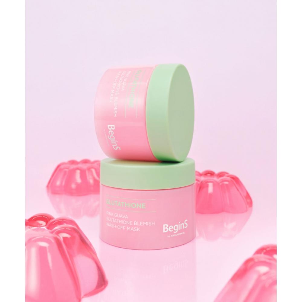 Begins Pink Guava Glutathione Trace Wash Off Mask 90g Glutathione trace wash off mask