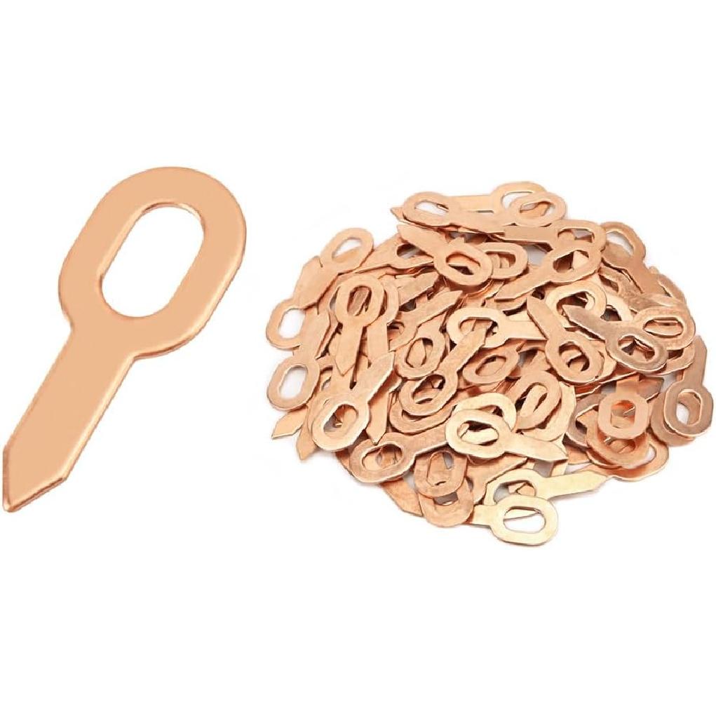 QWORK Dent Puller Rings, 100 Pcs Dent Pulling Straight Washer, Metal Shrink Repair Tool For Panel Welder Spot Welding Machine Consumables