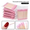 100/200/500/1000 sztuk Paznokcie Drewno Wacik Czyste Patyczki Końcówka Bud Drewniana Głowa Wacika Manicure Szczegóły Korektor Zmywacz Lakieru Do Paznokci Narzędzie Artystyczne
