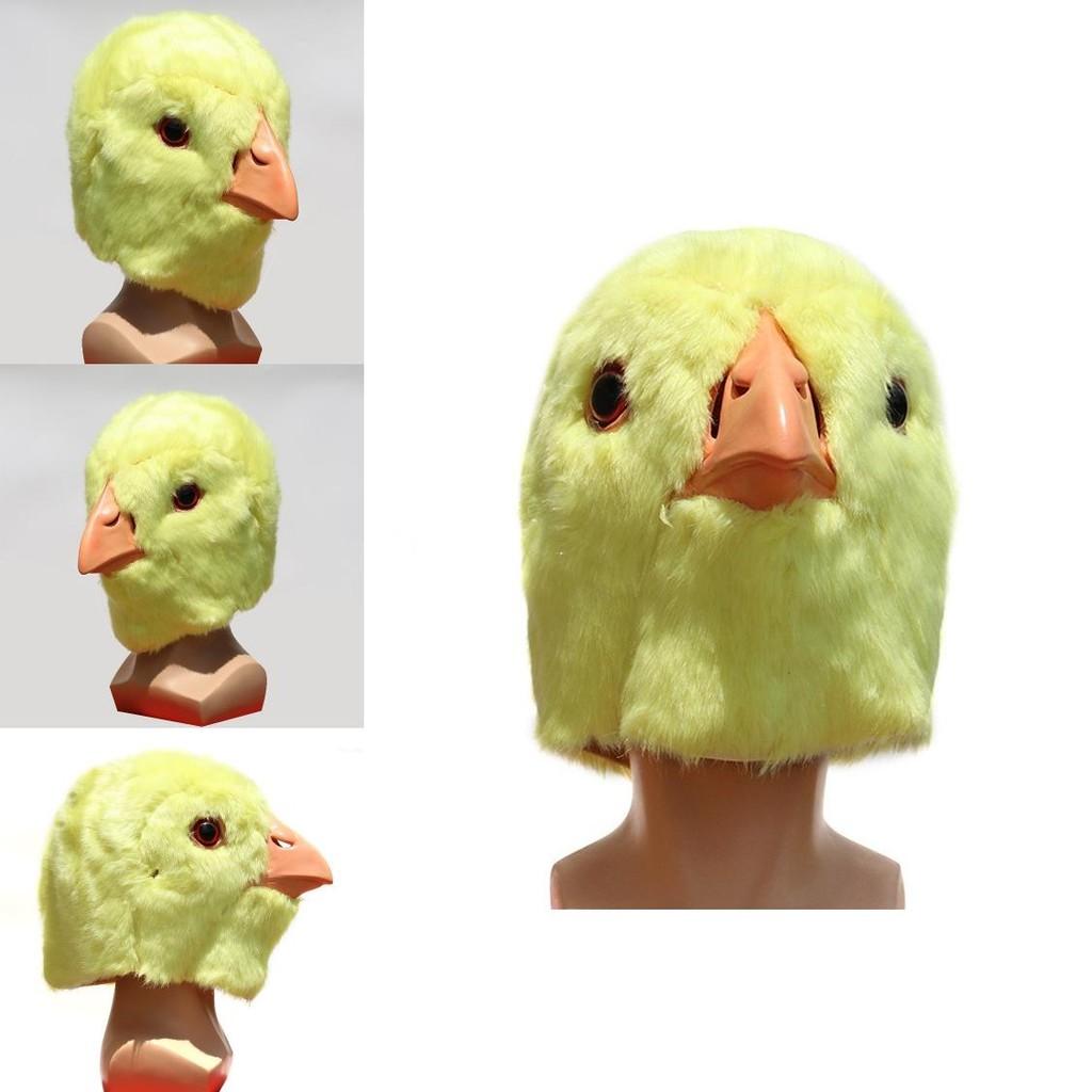 Latexová maska kuřátka se zábavným designem pro Halloweenskou kostýmovou párty a DIY cosplay