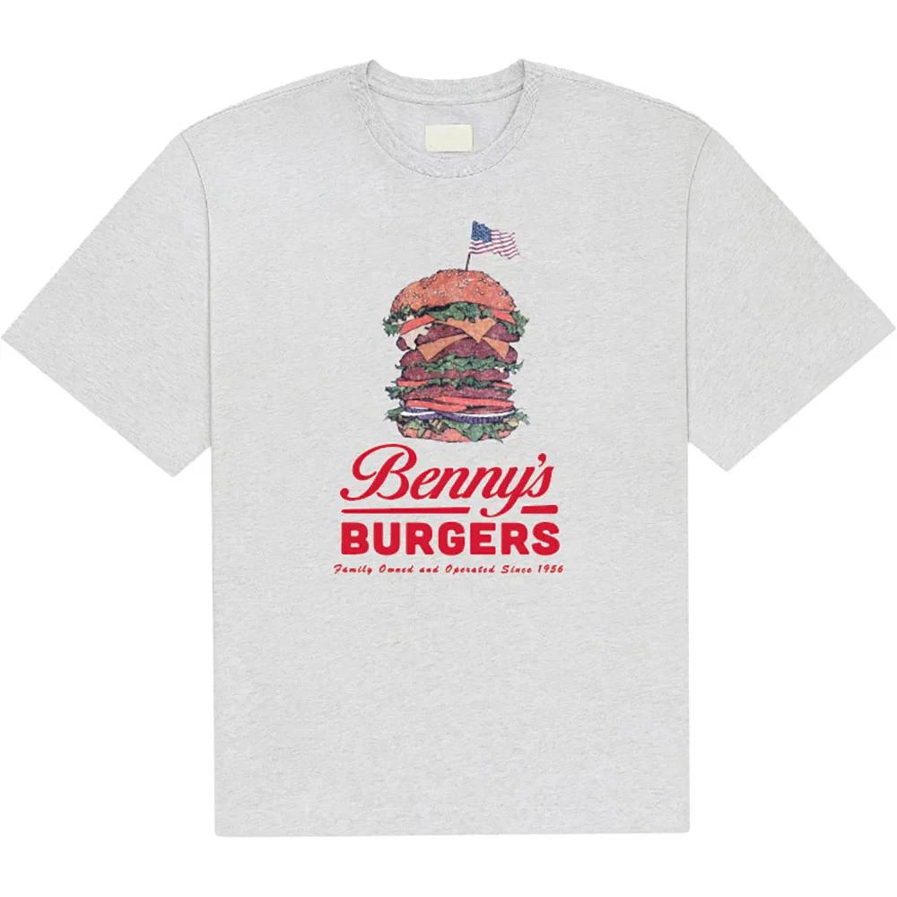 Stranger Things T-Shirt: Benny’s Burger (Grey) OFFICIAL NEW 4XL