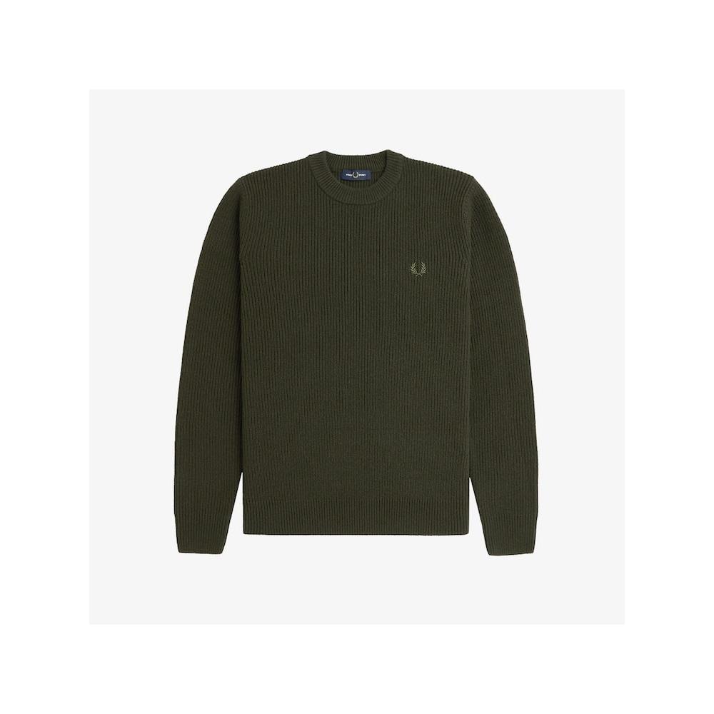 Fred Perry [scharf] Lammwollstrick   Jagdgrün Afpm2436539 408 qzgAfpm2436539 408