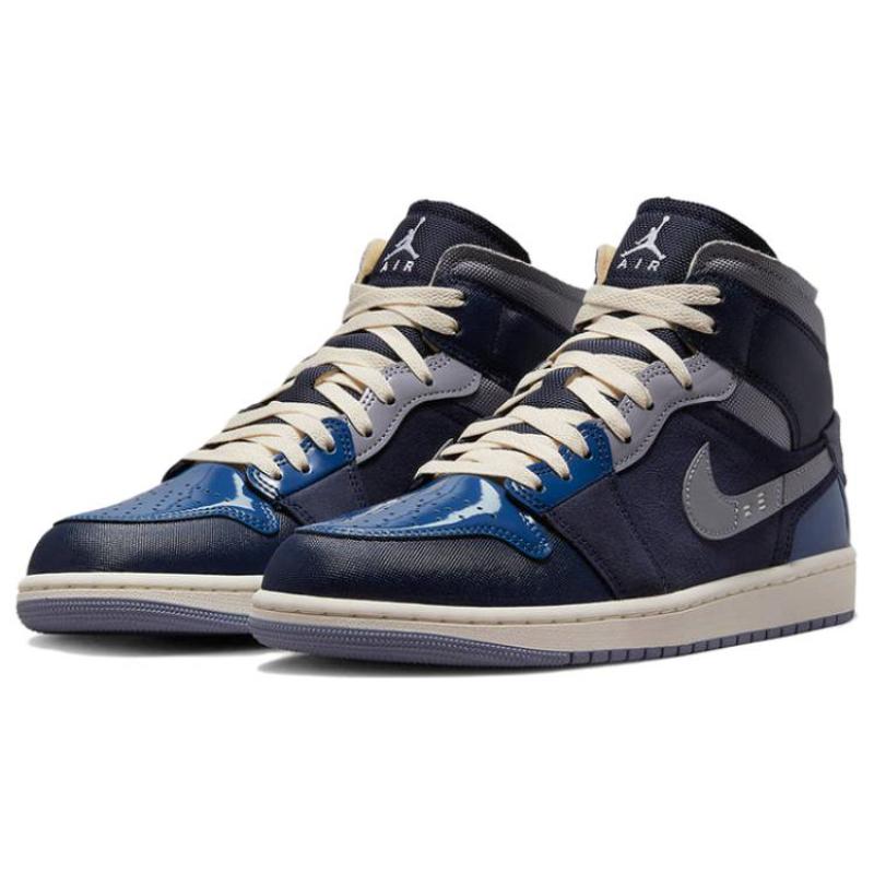 Jordan 1 Mid Se Craft Obsidian Fransk Blå Aske Skifer Hvit Jordan DR8868-400