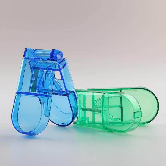 Tragbare Pille Cutter Splitter Divider Aufbewahrungsbox Medizin Tabletten Halter Fall