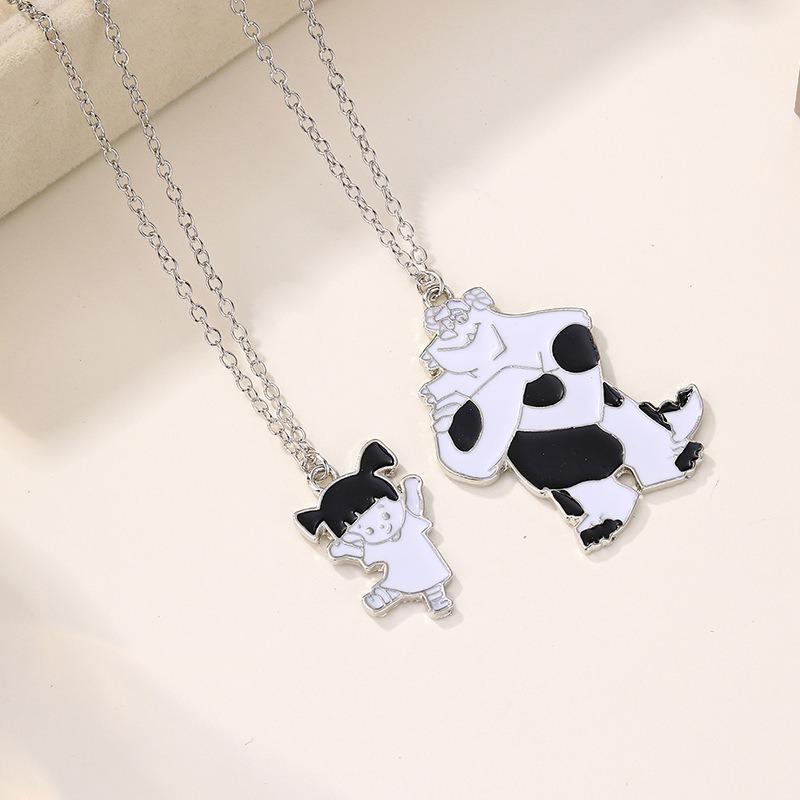 Neck Jewelry Hot-selling Good Friend Girlfriend Gift Chain Cute Girl Cow Pendant Necklace Woman