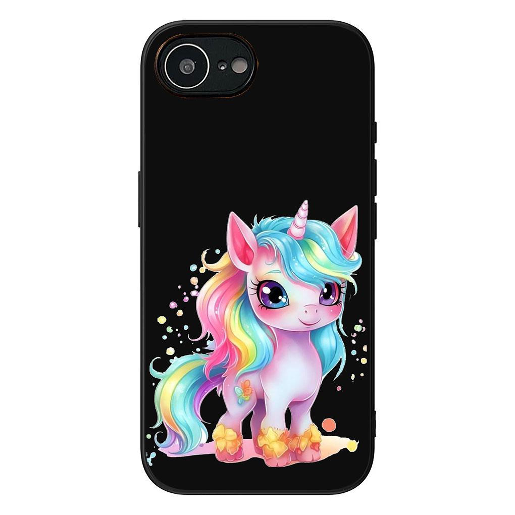 Phone Cover for Apple iPhone 13 12 Mini XS 11 Pro Max 7 8 Plus XR SE 2022 2020 SE3 Case Rainbow Unicorn Anime Cartoon Horse