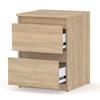 Bedside Cabinet Sonoma Oak 40 Cm 2 Drawers Large Bedside Table Nakastlik