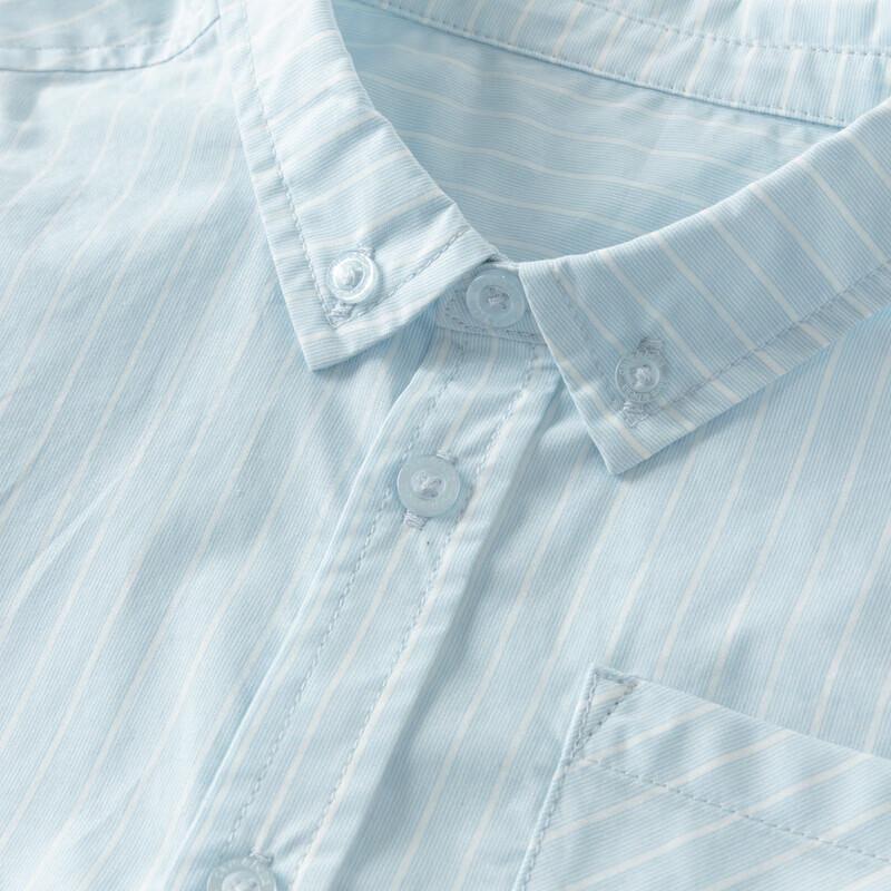DAVE & BELLA Boys' Striped Short Sleeve Cotton Shirt
