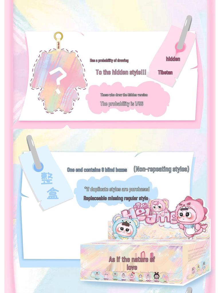 Hey Mi So Cute: Plush Blind Box - Trendy Play Figure Doll Pendant Ornament - Perfect Display and Gift