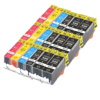Kompatible Canon PGI-520-CLI-521 Patrone (6BK+3PBK+3C+3M+3Y) - PIXMA iP4700, MP540
