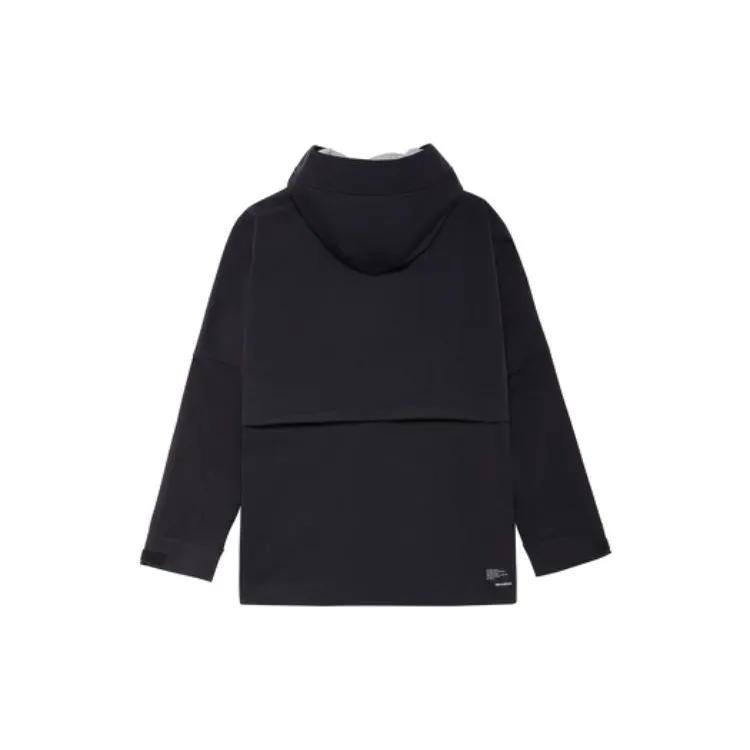 New Balance Jackets Men's Black Hooded Moderate Workwear (Unisex) Jackets AMJ23315 BK