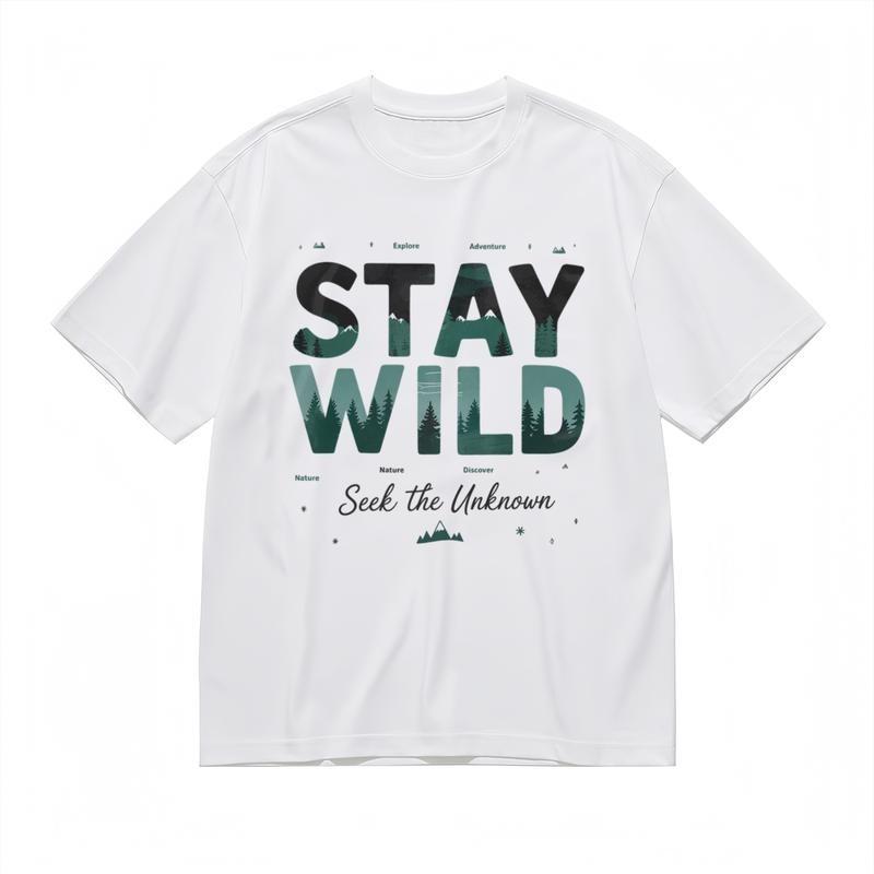 

Men s Trend Breathable Fashion Classic T-Shirt Explore and Discover Slogan Tee XL