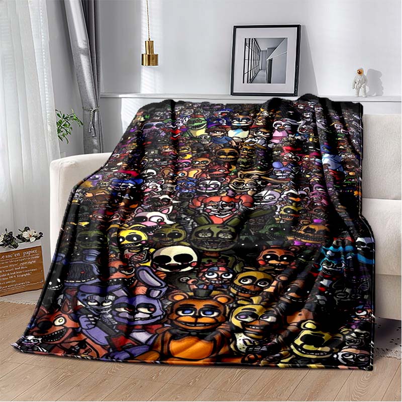 3DTerror FNAF-Five-Nights At Freddys Printed Blanket Home Flannel Comfortable Warm Sofa Bed Portable Children Adult Gift Blanket