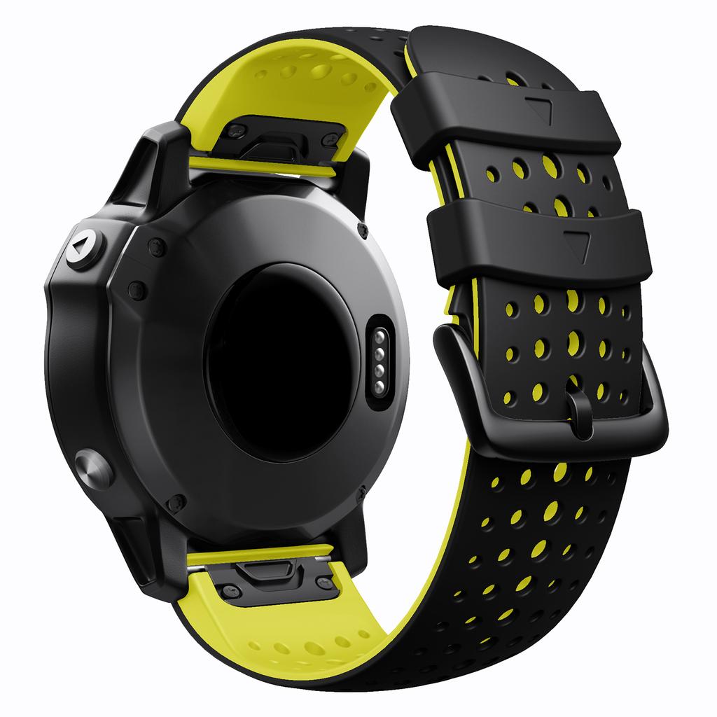 Silicone Watchband for Garmin Fenix 5X/Fenix 3 26mm Easy Fit for Fenix 5X Plus/Fenix 6X/Fenix 6X Pro/2 Delta PX