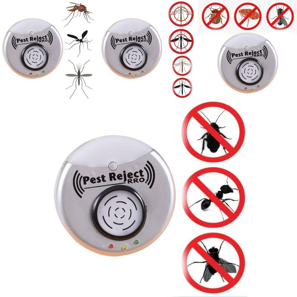 Repellente per parassiti ad ultrasuoni Dispositivo elettronico per il controllo di insetti e roditori Colore Argento