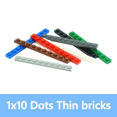 Compatible 4477 1X10 Dots Thin Figures Bricks Educational Creative Size Assembles Particles Plate Building Blocks For Children