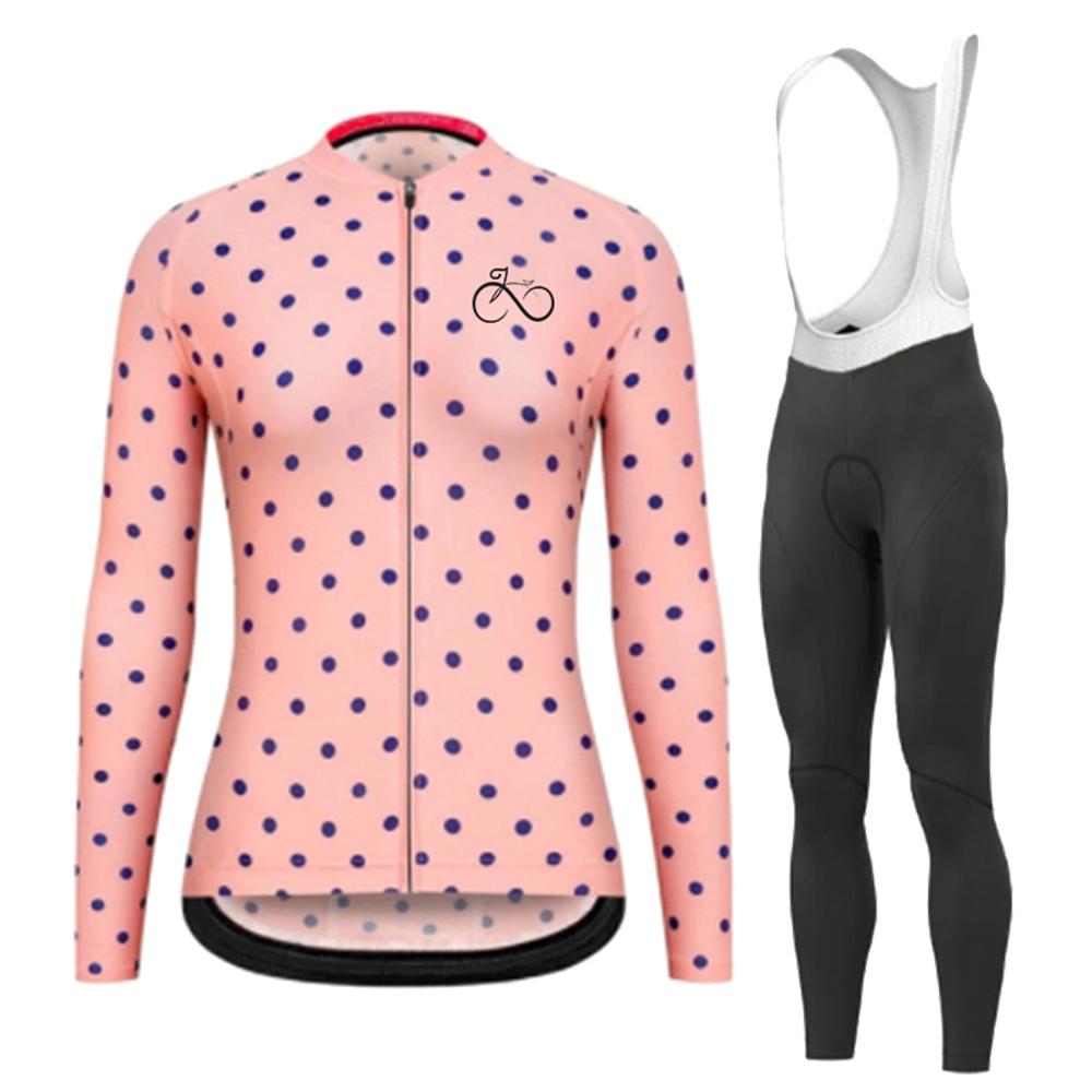 Summer 2026 Fashion Long Sleeves Cycling Jersey Set Breathable Quick Dry Bicycle Jersey Women's Outdoor Sport Mountain Road Bike Cycling Clothing