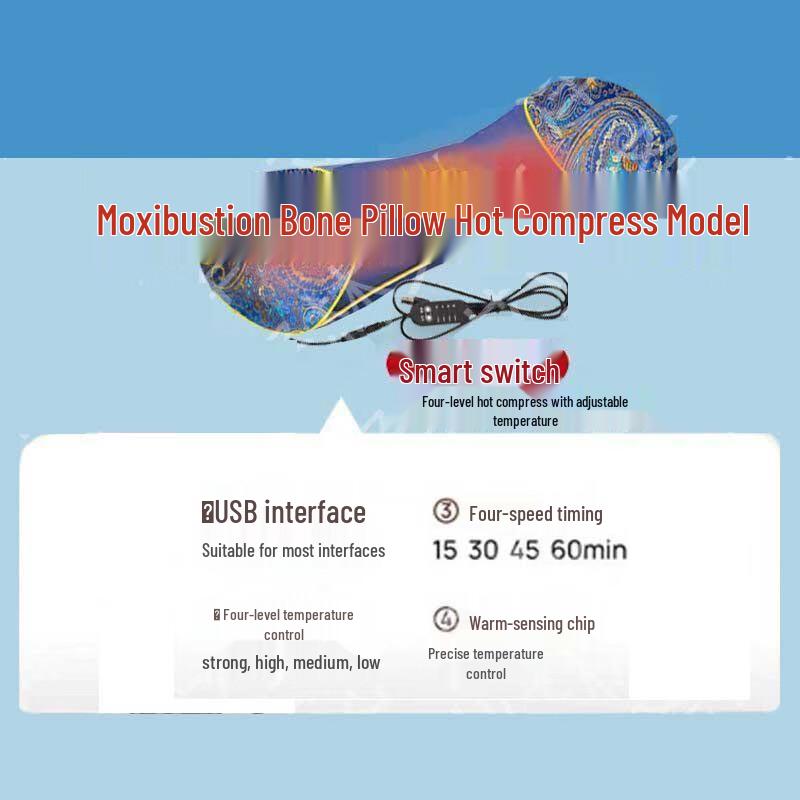 Mugwort Electric Heating Neck Therapy Pillow