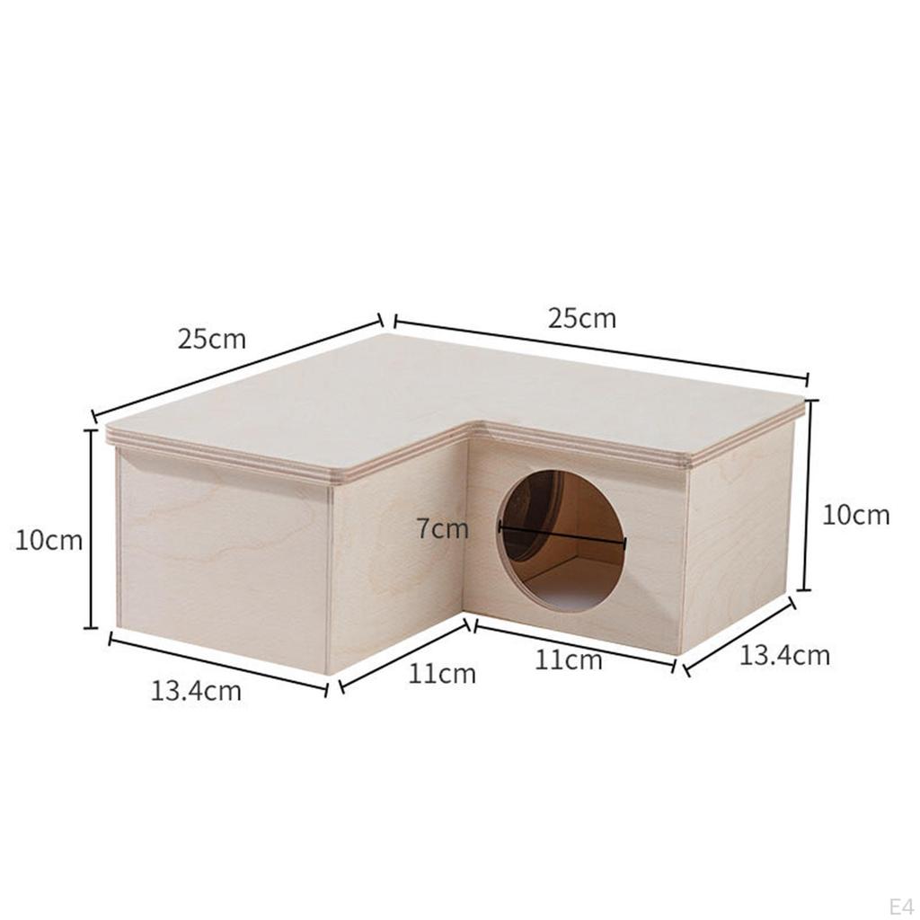 Hamster House Toy Interesting Habitat Decor Tunnel Exploring Multi Chamber for Gerbils
