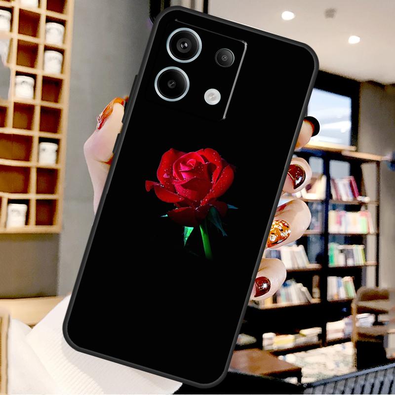 Bright Red Roses Flowers For Xiaomi Redmi Note 14 Pro 9 10 11 12 13 15 Pro Plus Case For Redmi 15 15C 14C 12C 10C 13C