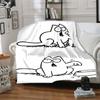Simon's Cat Flannel Blanket Soft Warm All-Season Throw, Design for Camping, Car Travel, Hiking Sofa, Bed, Office Perfect Gift for Parties