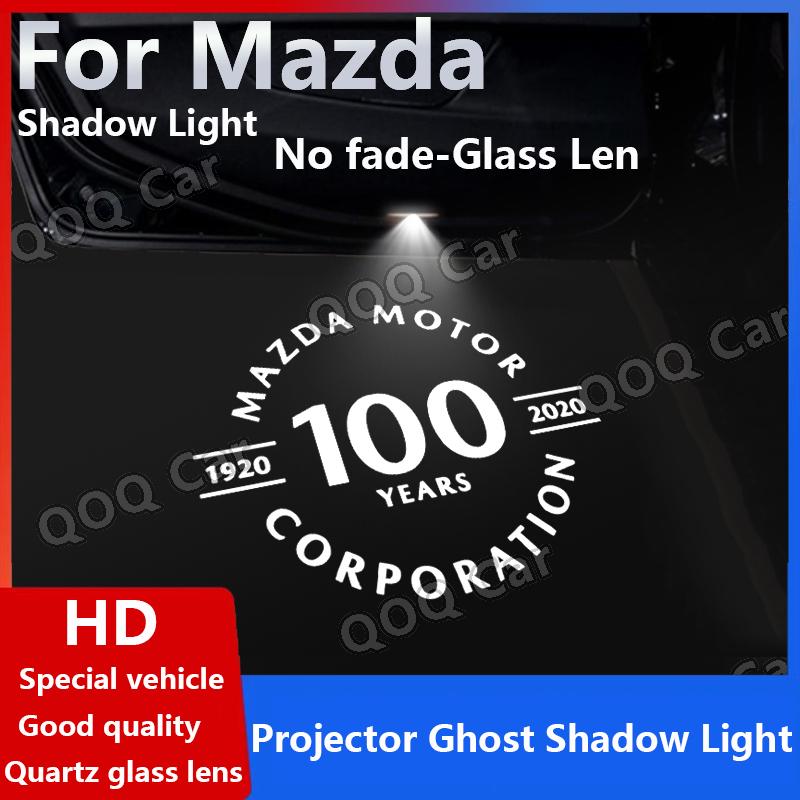 Car Door Light For Mazda 6 ATENZA Courtesy Icon Projector O Welcome Shadow Logo Lamp RUIYI CX9 RX8 MS LED Ambient Laser Glass Len