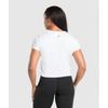 Gymshark Lift Heavy Baby Tee White B9a3s Wb57