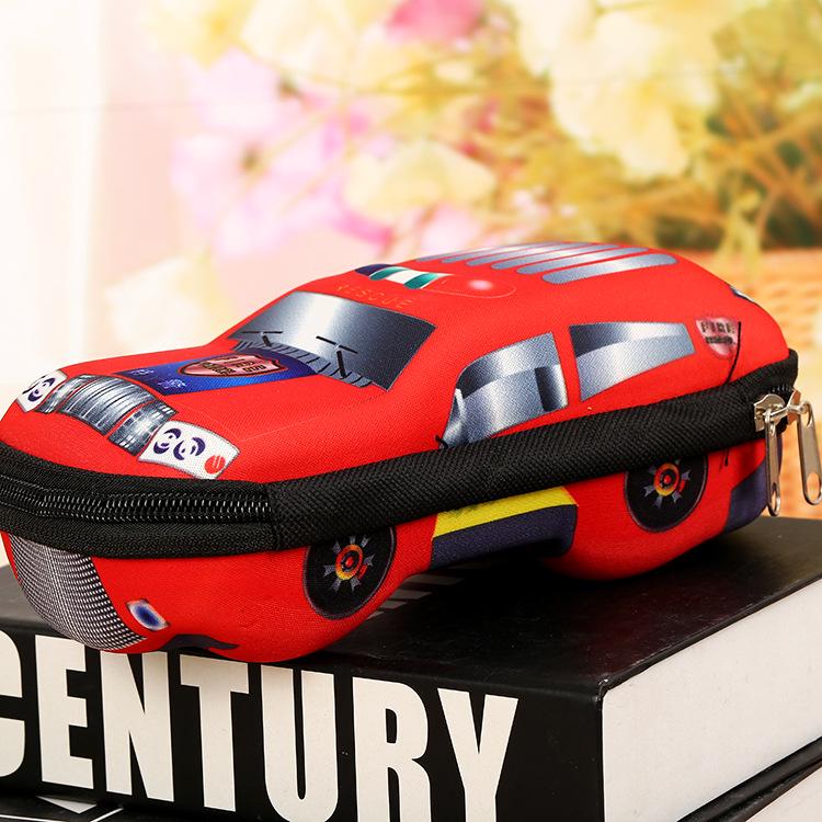 3D závodní auto Penálky Kreslené školní penál pro děti Psací krabička EVA plastové pouzdro na tužky chlapec roztomilá taška na pera dárky