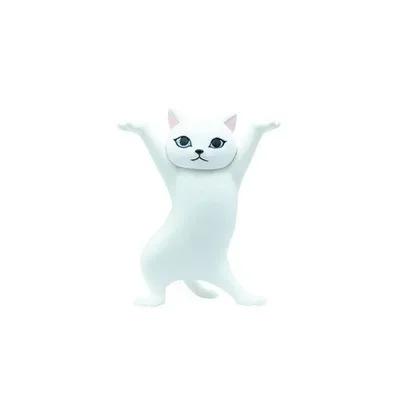 

Kawaii Cats Pen Holder Funny Cat Doll Ornaments Plastic Crafts Earphone Support For Room Office Desk Home Decoration Accessories