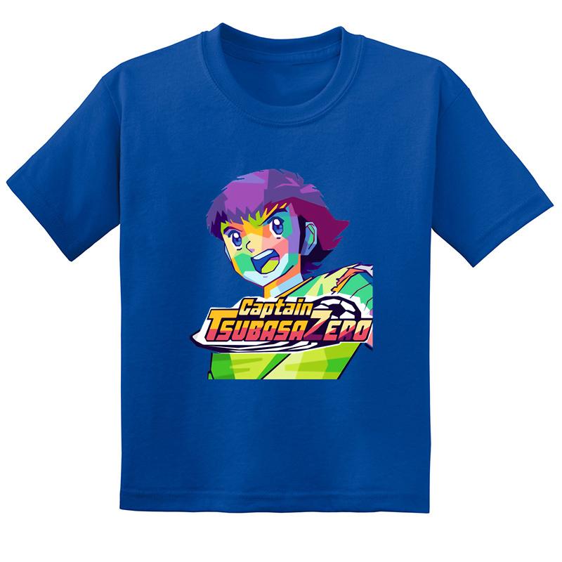 Hot Sale Anime Captain Tsubasa Le Petit Footballer Print Kids T-shirt Baby Boys Girls Clothes Summer Children Cotton T Shirt