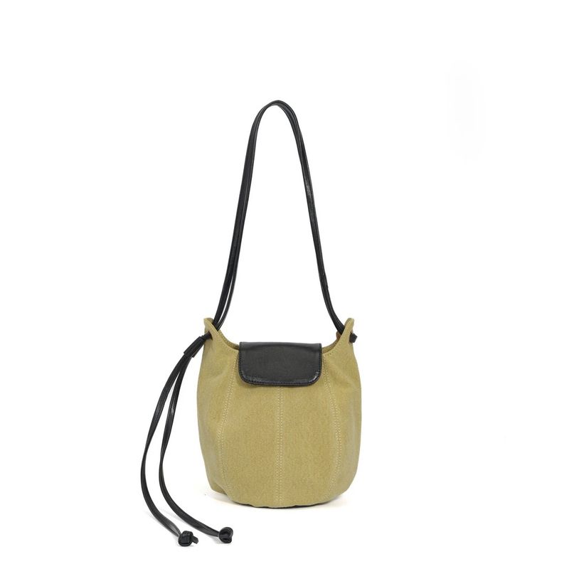 

Niche Style Retro Bucket Bags Women s 2024 New Arrival Spring/Summer This Year Popular All-Matching Classy Sentong Qin Messenger Bag Medium feather yellow