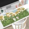 Cute Green Anime Mouse Pad Gaming Large Home New HD Mousepads XXL 90x40cm keyboard pads Office Soft Non-Slip Carpet PC Mice Mat