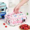 Cartoon Insulated Lunch Bag Cute Floral Printed Food Handbags Portable Thermal Lunch Bag Fresh-Keeping Bag Tote for Student