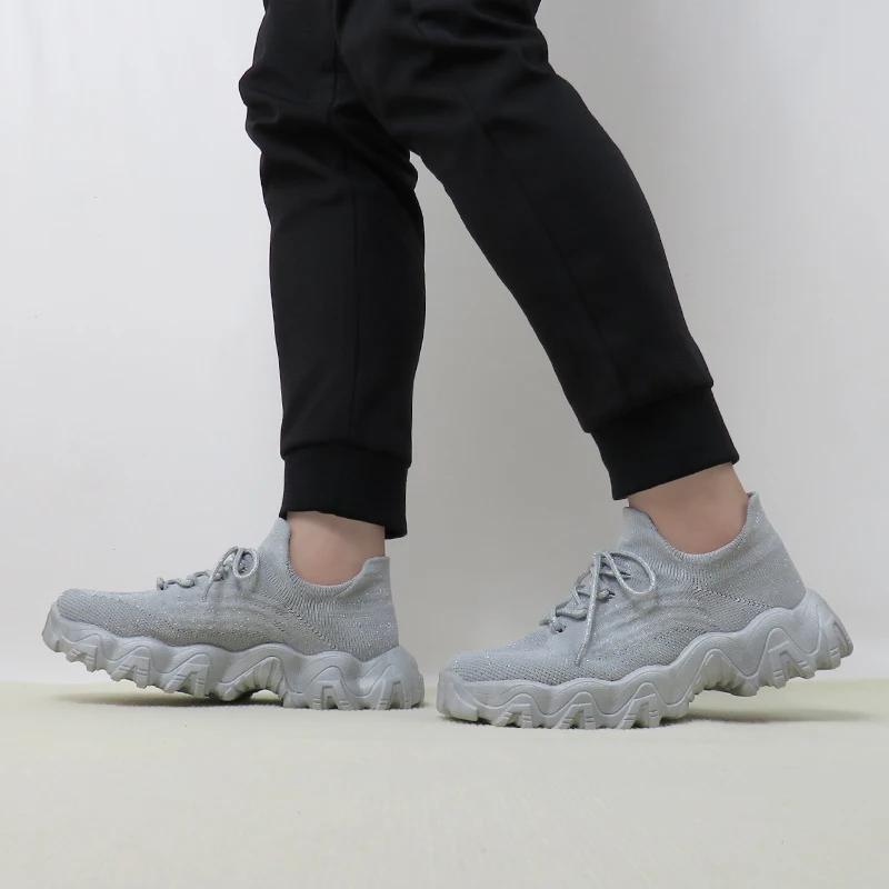 Fashionable Men's Casual Shoes Mesh Breathable Women's Men's Casual Sports Shoes Anti-Slip Running Shoe Lightweight Sock Shoe