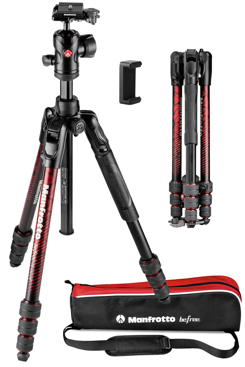 

Manfrotto befree Advanced Алюминиевый со смартфоном Максимальная высота Длина в сложенном виде Вес Грузоподъемность Шаровая головка Идеально подходит для путешествий и JP A00009BMN