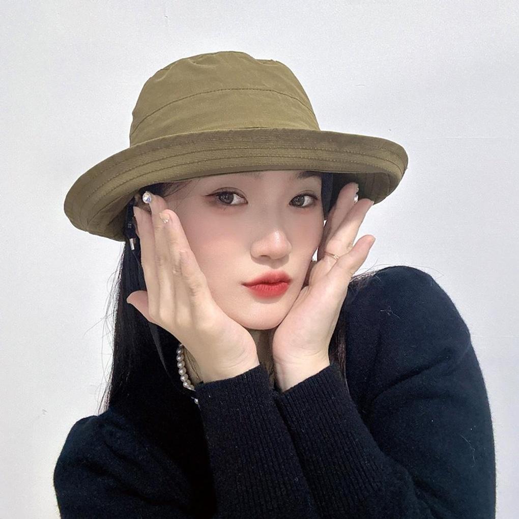 Banding Women's Bucket Hat (Khaki Brown)