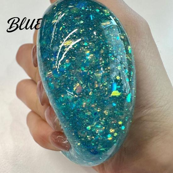 Anxiety Relief Gadget Colorful Squeeze Toy Slow-Rising Soft Fidget TPR Stress Relaxation Ball Decompression for Adults Kids Novelty Party Favor