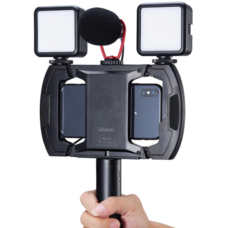 Ulanzi U-Rig Lite Smartphone Video Rig/Cage with Sweatproof and Non-Slip Grip, Ideal for Filming and Video