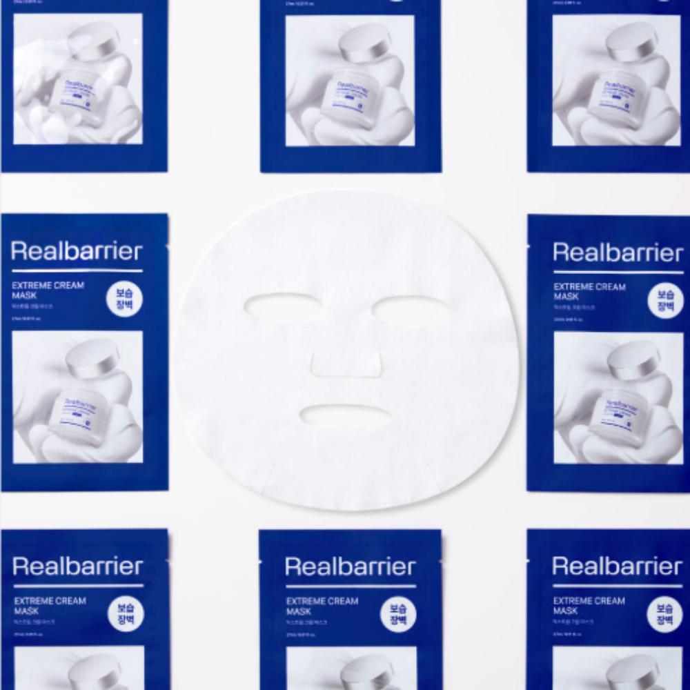 Real Barrier Extreme Cream Mask 10 Sheets - Intense Moisture & Skin Barrier Repairing Face Pack