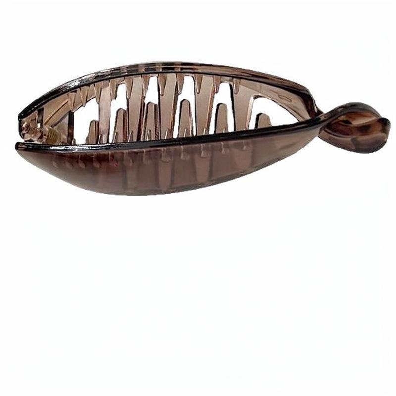 Retro Matt Ovaler Krallen-Haarclip - Einfaches Unifarbenes Verdrehtes Accessoire für Damen