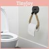 Black Matte Wall Hook Paper Towel Rack With Rope For Kitchen Bedroom Use