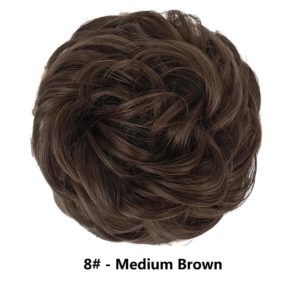 

Европейские и американские модные резинки для волос - Беспорядочные пушистые эластичные резинки для женщин, Пучки и накладки для париков, Прическа «цветочный бутон»