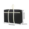 1 Home Large Capacity Moving Bag, Solid Color Non-Woven Portable Storage Bag, Suitable For Clothing, Quilts, Packing Bags