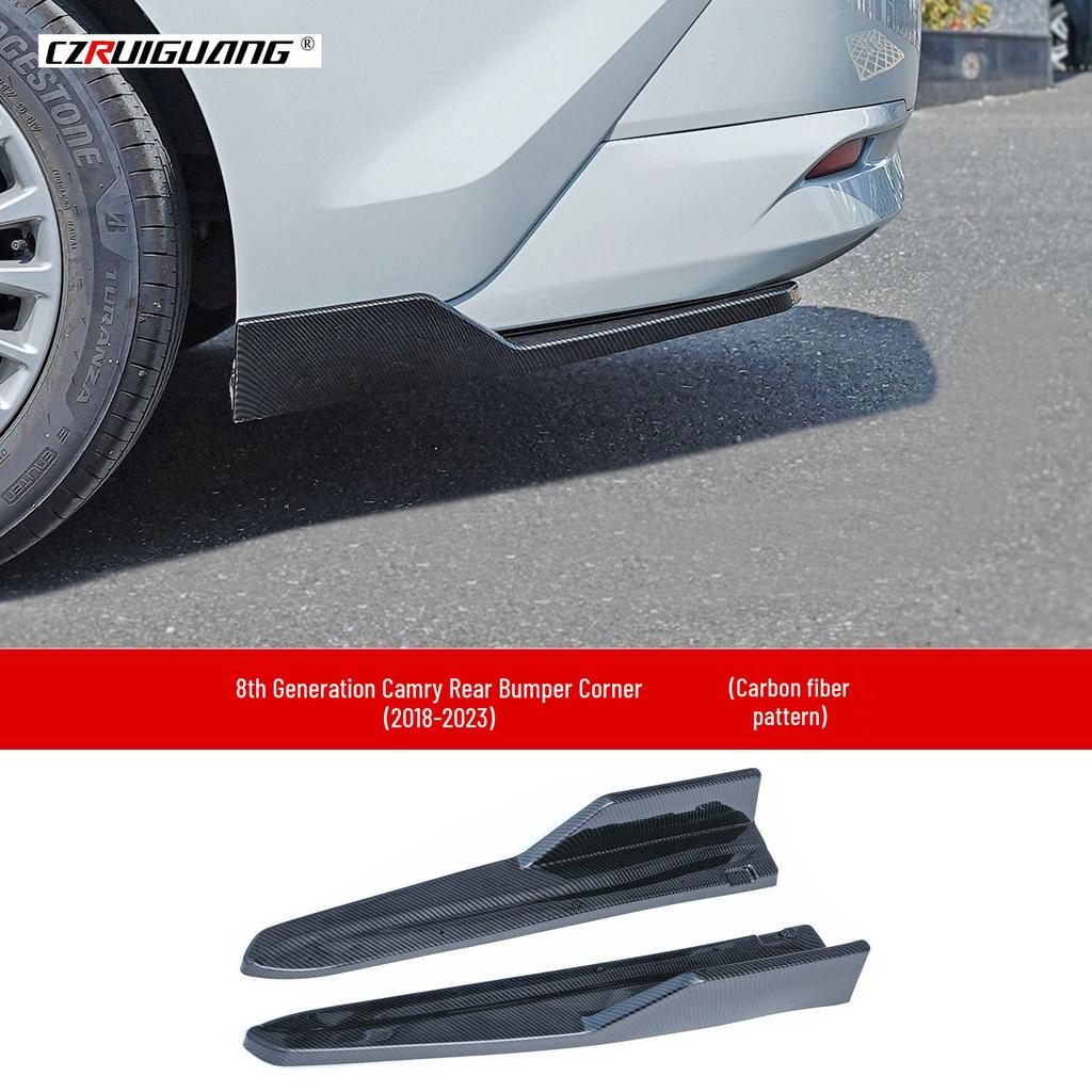 18-20 Gen 8 Camry Front Lip, Side Skirts, Rear & Top Spoilers, Louvers